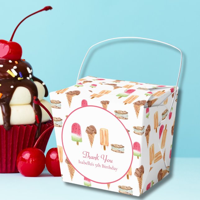 Aquarelleis und Popsicles Geburtstag Dank Geschenkschachtel (Von Creator hochgeladen)