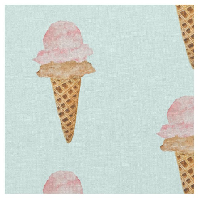 Aquarelleiscreme (türkis) stoff (Nahaufnahme)