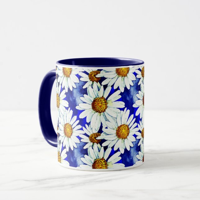 Aquarelleisen auf Denim Blue Tasse (Vorderseite Links)