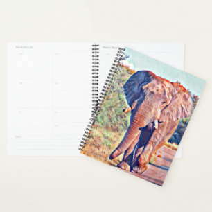Aquarellelefant Planer
