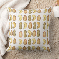 Aquarellen Nüsse Erdnuss Cashew Almond Nut Print