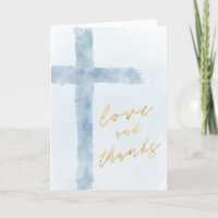 Aquarellenkarte Heiliges Kreuz Danke Karte
