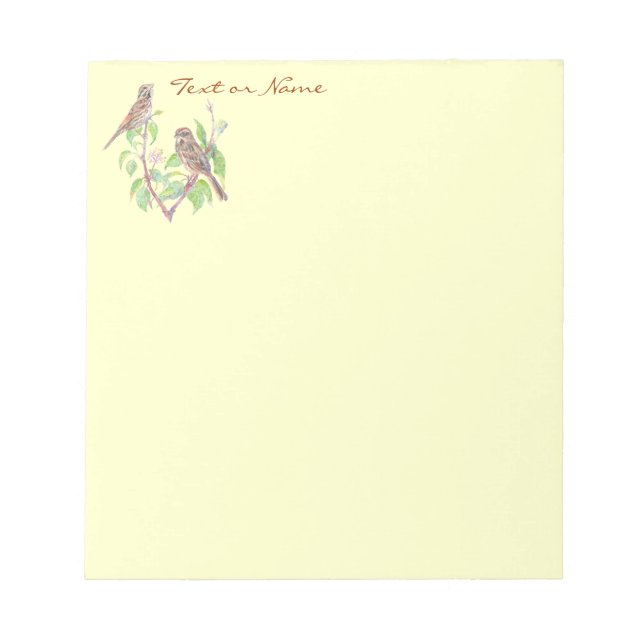 Aquarellente Notizblock (Vorderseite)