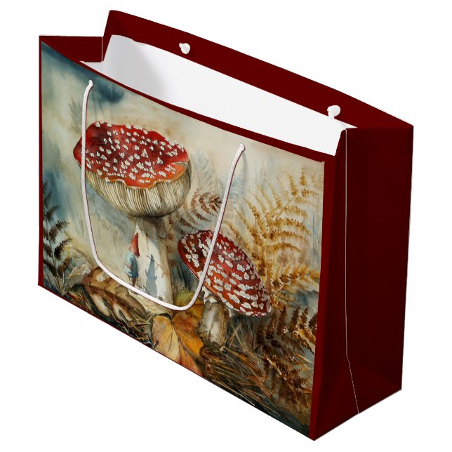 Aquarellenzwerg Große Geschenktüte (Vorderseite Schrägansicht)