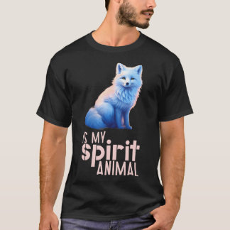 Aquareller Arctic Fox ist mein Geist Tier T-Shirt