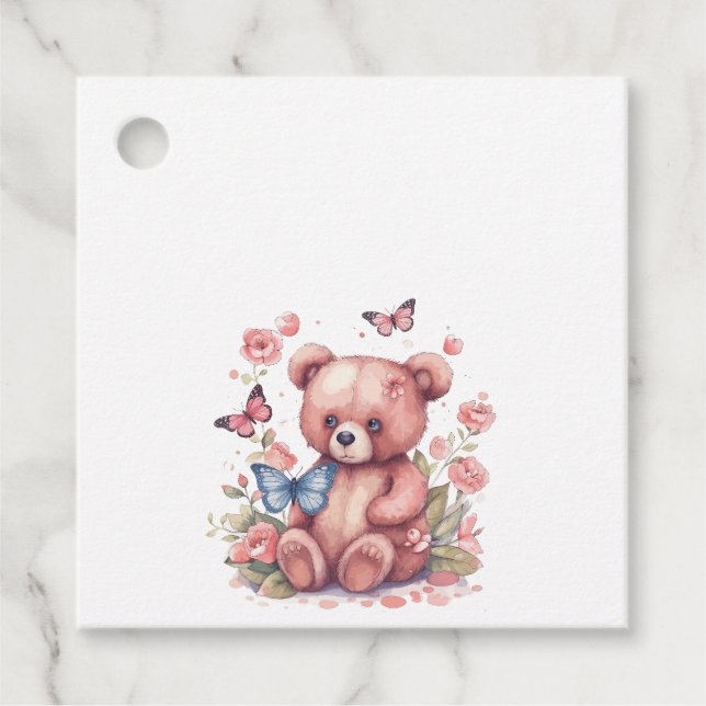 Aquareller-Butterfly Geschenkanhänger (Vorderseite)