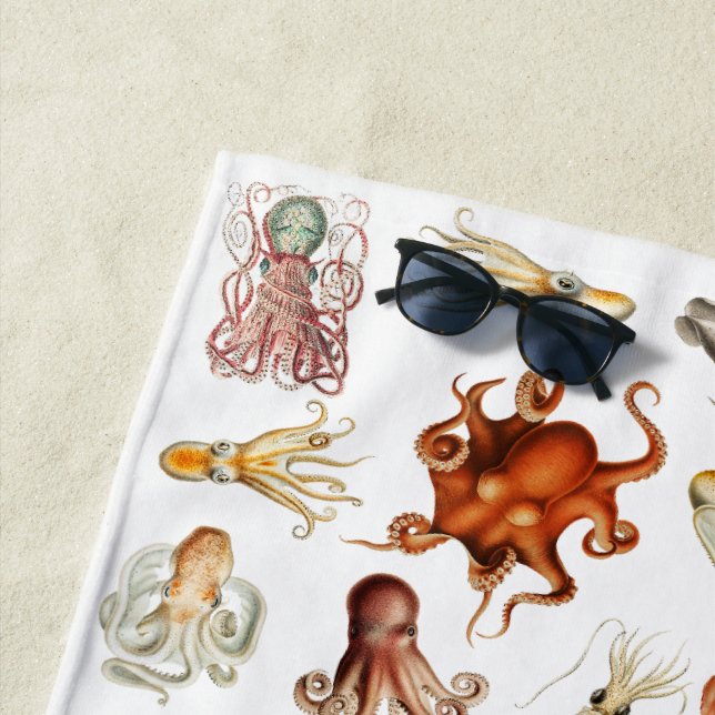 Aquareller Cephalopod Strandtuch (Beispiel)