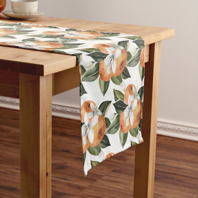 Aquareller Citrus Orange Tischläufer (Beispiel)