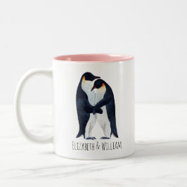Aquareller Emperor Pinguine Coupname Zweifarbige Tasse