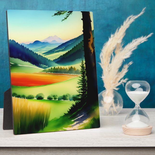 Aquareller Fotoplatte (Seite)