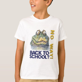 Aquareller Funny Back-to-School Alligator T-Shirt