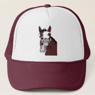 Aquareller Funny Laughing Horarm Animal Truckerkappe