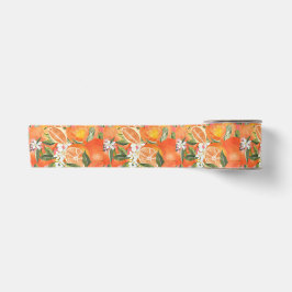 Aquareller Grapefruitrus Moderne tropische Satinband