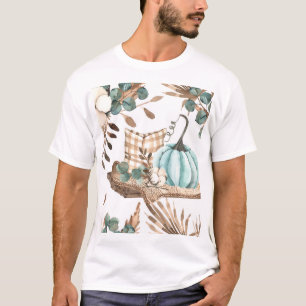 Aquareller Herbst: Farbiges Pumpkinemodell T-Shirt