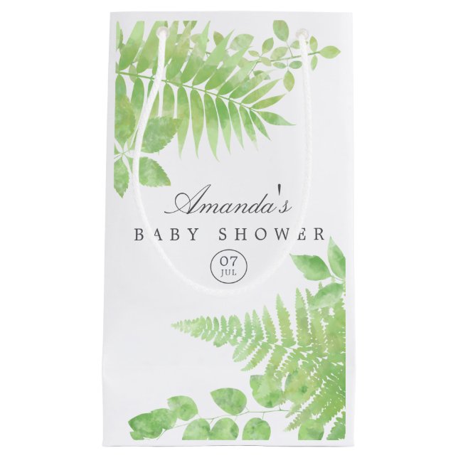 Aquareller Kinderdusche Kleine Geschenktüte (Vorderseite)