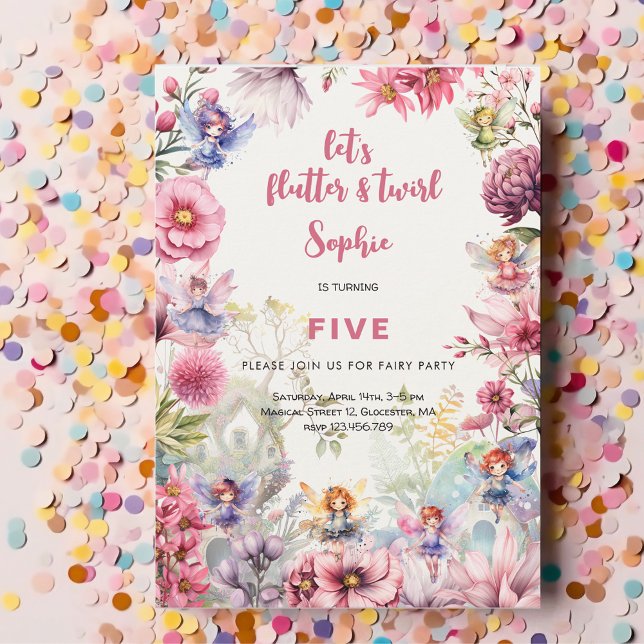 Aquareller-Kindergeburtstag im Garten Einladung (Von Creator hochgeladen)