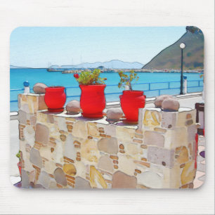 Aquareller Meerblick Mousepad