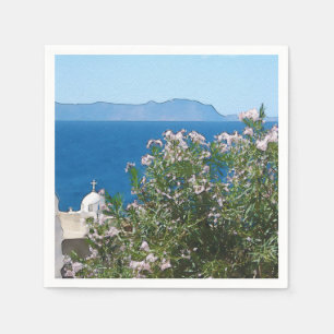 Aquareller Meerblick Serviette