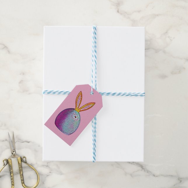 Aquareller Ostereier Geschenkanhänger (Mit Garn)