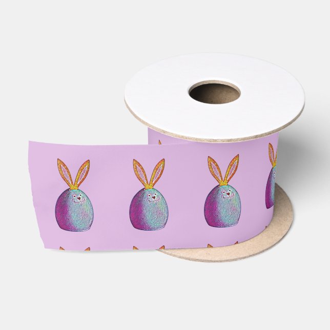 Aquareller Ostereier Satinband (Spule)