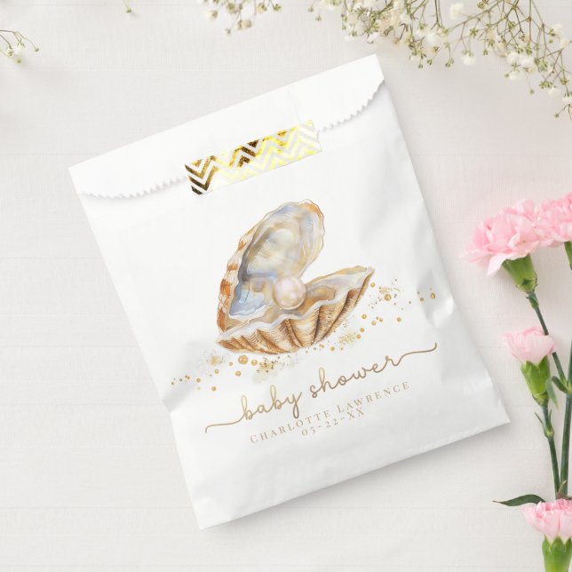 Aquareller Ozean Kleine Pearl Baby Dusche Geschenktütchen (Versiegelt)