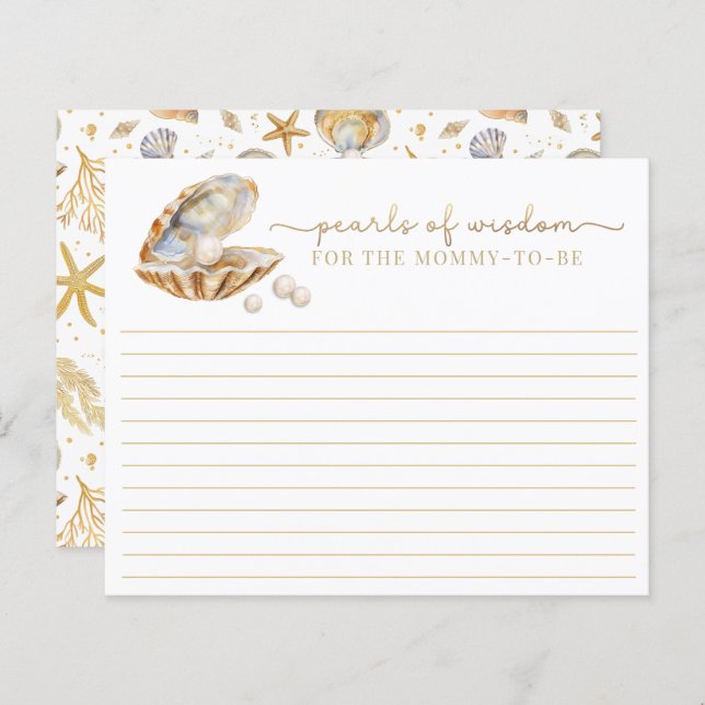 Aquareller Ozean Kleine Perldusche Ratschlag C (Vorne/Hinten)