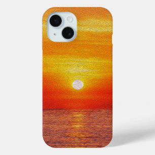 Aquareller Ozean Sunset Summer Beach Waves Case-Mate iPhone Hülle