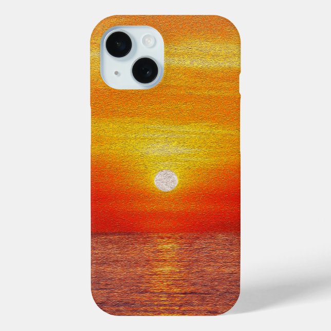 Aquareller Ozean Sunset Summer Beach Waves Case-Mate iPhone Hülle (Rückseite)