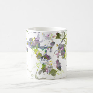Aquareller Stil romantische Blume Blumendesign Kaffeetasse