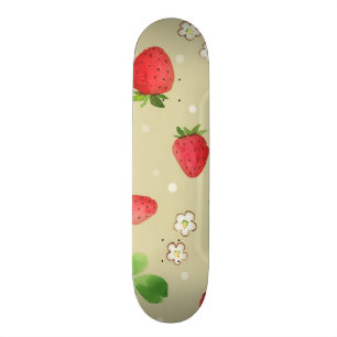 Aquarellerdbeermuster Skateboard