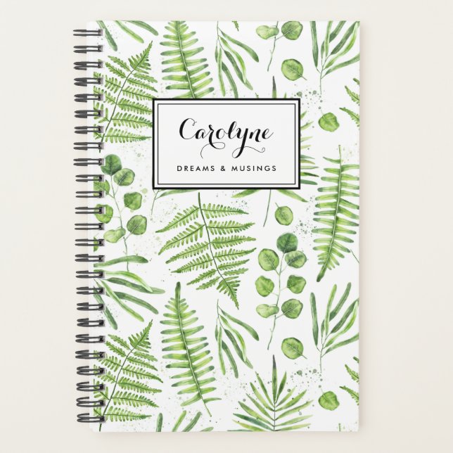Aquarelles et Motif d'Eucalyptus (Devant)