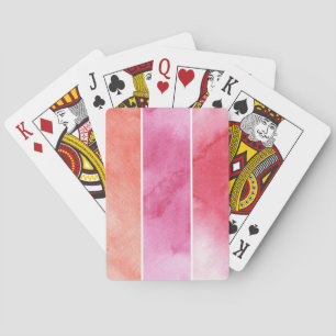 Aquarellfahnenhintergrund für Ihren Entwurf Spielkarten