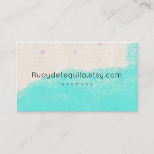 Aquarellfarbe abstrakt Rupydetequila Visitenkarte