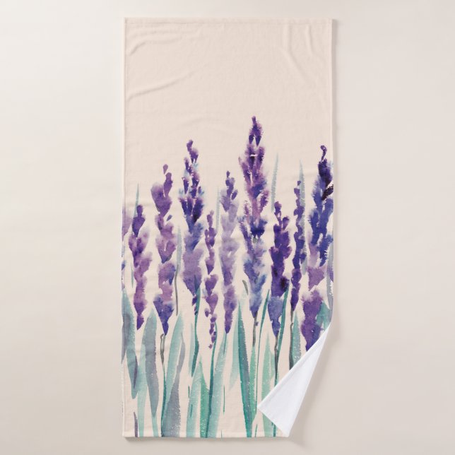 Aquarellfarbe Badehandtuch (Badehandtuch)