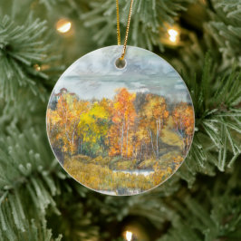 Aquarellfarbe für Herbst Keramik Ornament