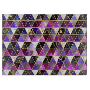 Aquarellfarbe Isometrisch mit Gold und Marmorgalax Schneidebrett