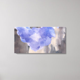 Aquarellfarbe Lila Grau gestrichene Canvas drucken Leinwanddruck