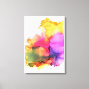 Aquarellfarbe Moderne Boho-Wandkunst Leinwanddruck