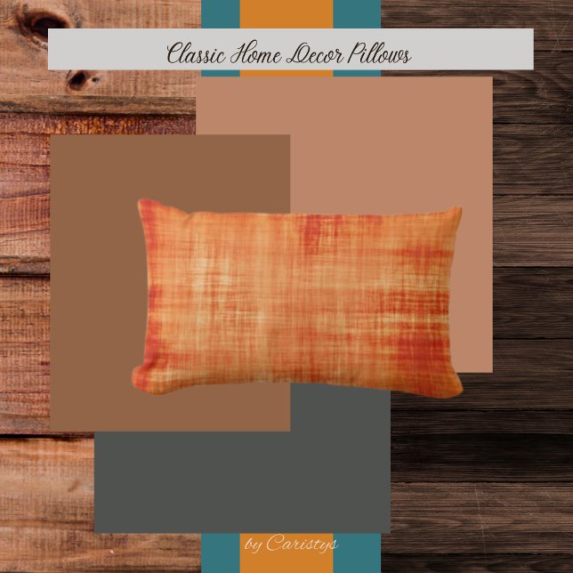 Aquarellfarbe Orange Lendenkissen (Von Creator hochgeladen)