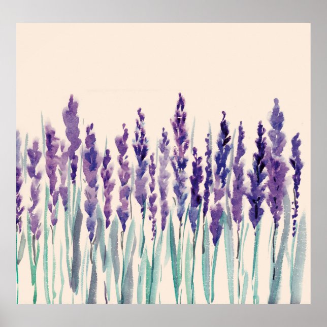 Aquarellfarbe Poster (Vorne)