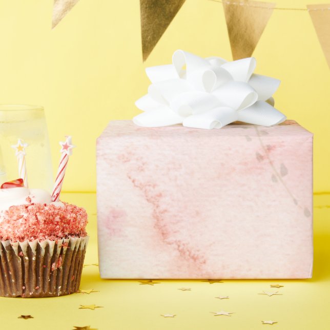 Aquarellfarbe Rosa Blumenuntergrund Geschenkpapier (Geburtstagsparty)