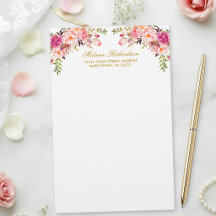 Aquarellfarbe Rosa Blütenrot Personalisiert