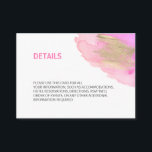 Aquarellfarbe Rosa Lila Gold BAT MITZVAH Details Begleitkarte<br><div class="desc">Schöne moderne Wasserfarben Details / Informationskarten. Pastellfarben Pfirsichrosa Lila Farben. Imitate mit einem Pinselstrich aus Goldfolie. Ideal für ,  Bat / Bar Mitzvah,  Geburtstag,  Jahrestag,  etc...  . Bearbeiten von Karten - Einfach Ihre Daten hinzufügen oder Schriftart,  Farbe und Größe ändern.</div>
