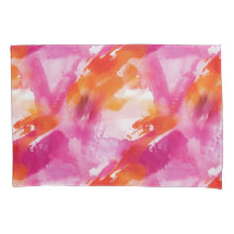 Aquarellfarbe Rosa Orange Abstrakt