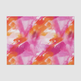 Aquarellfarbe Rosa Orange Abstrakt Seidenpapier