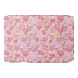Aquarellfarbe Rosa und Gelbhörne niedlich romantis Badematte