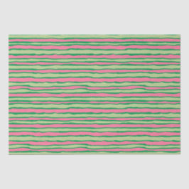 Aquarellfarbe Rosa und grünes Wassermelone Muster Seidenpapier