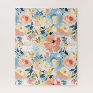 Aquarellfarbe Rosa und weiße Blume