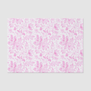 Aquarellfarbe Rosa und Weiße Blüte Seidenpapier