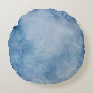 Aquarellfarbe Rundes Kissen